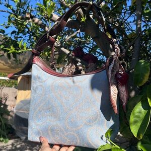 Dooney & Bourke  denim Blue and Brown Women's Bag